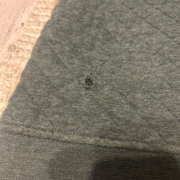 Patagonia Womens Blue Quilted Snap T Organic Cotton Pullover Sweater Large - Picture 5 of 5